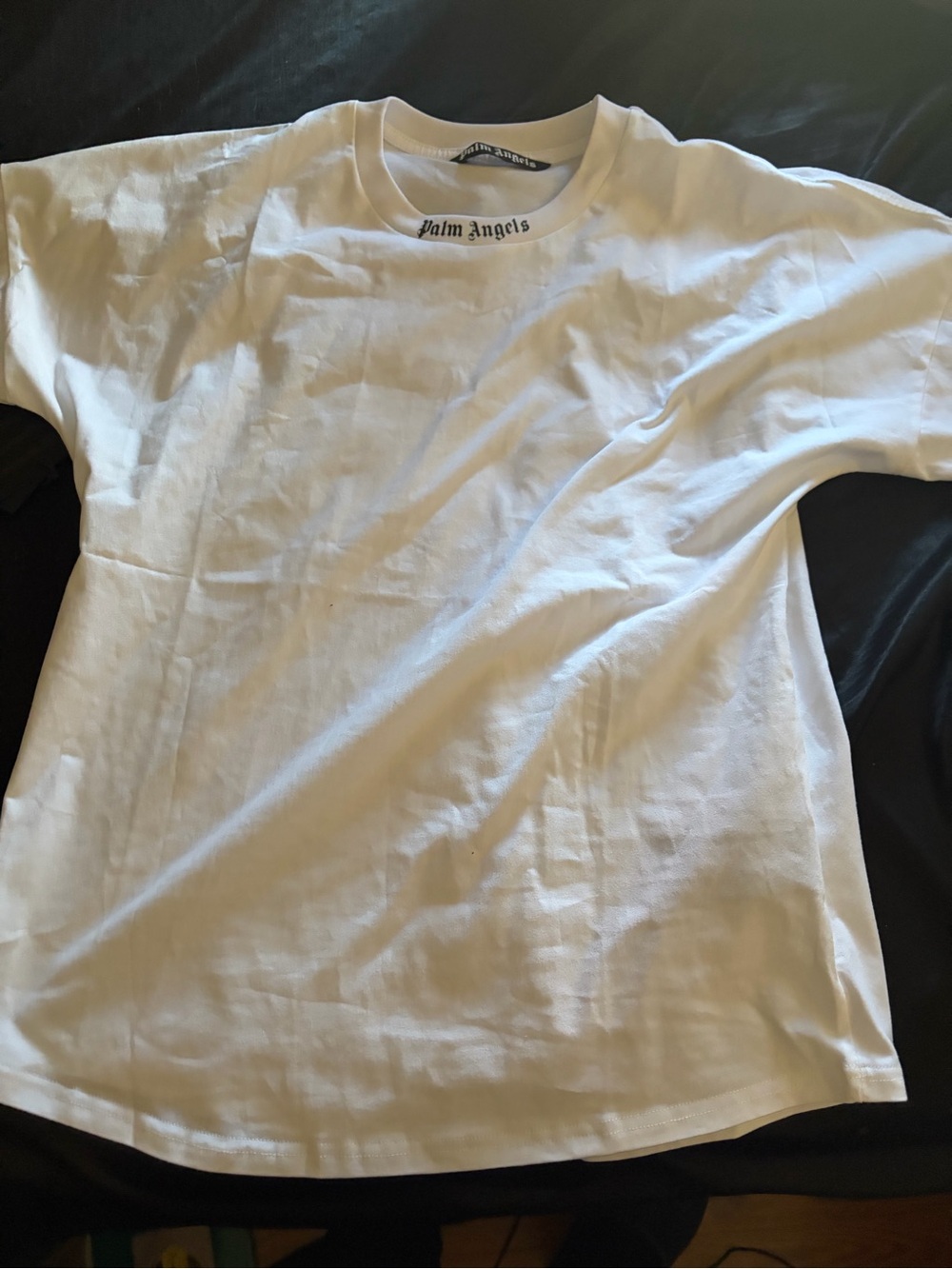 Palm Angels White Crew Neck T-Shirt